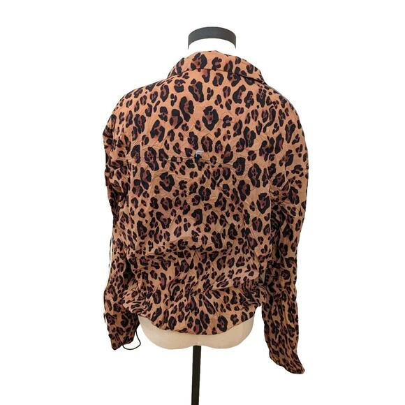 Fabletics Women's Jacket Windbreaker Animal Print Full Zip Size L/XL. - Picture 2 of 5
